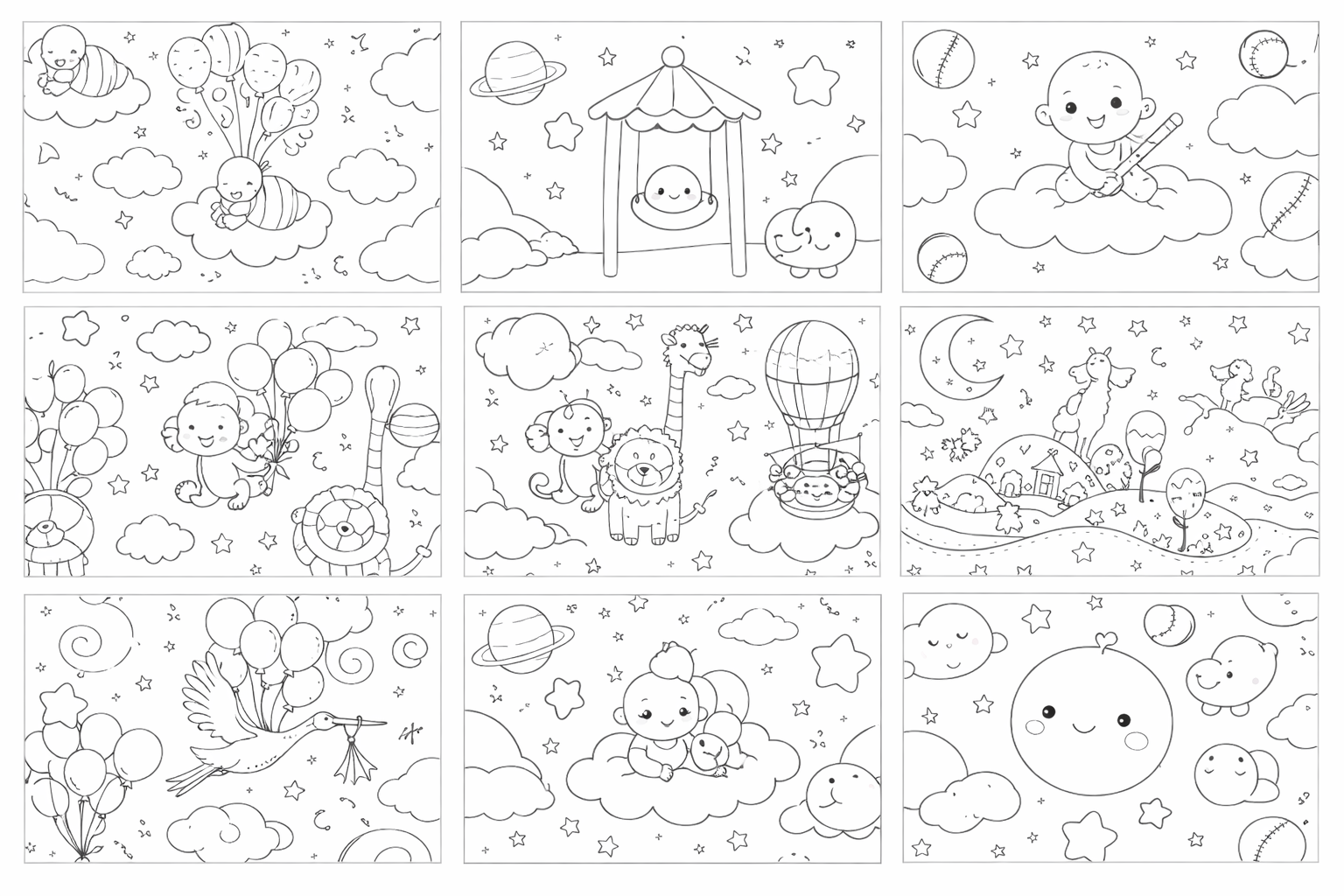 Color-Your-Own Kids Wallpaper – Removable Peel & Stick Coloring Pattern - Swaggy Steals